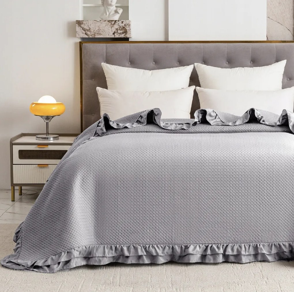 Ágytakaró MONTEGO, világosszürke Méret: 170 x 210 cm