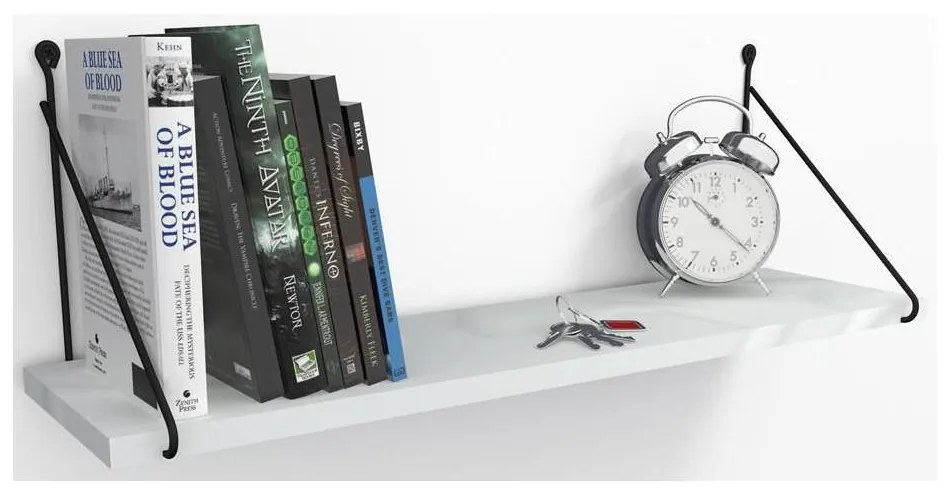 Fali polc ARMONI 20x72 cm fehér