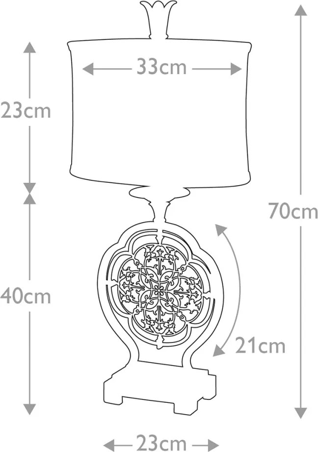 Feiss MARCELLA FE-MARCELLA-TL Asztali lámpa 1x60W/E27