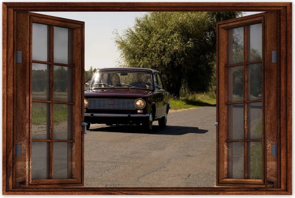 Poszterek 120x80 Régi Lengyel Fiat 125p