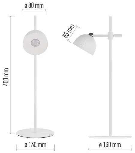 LED Dimmelhető újratölthető mágneses asztali lámpa 4in1 LED/4,2W/3,7V 4000K fehér