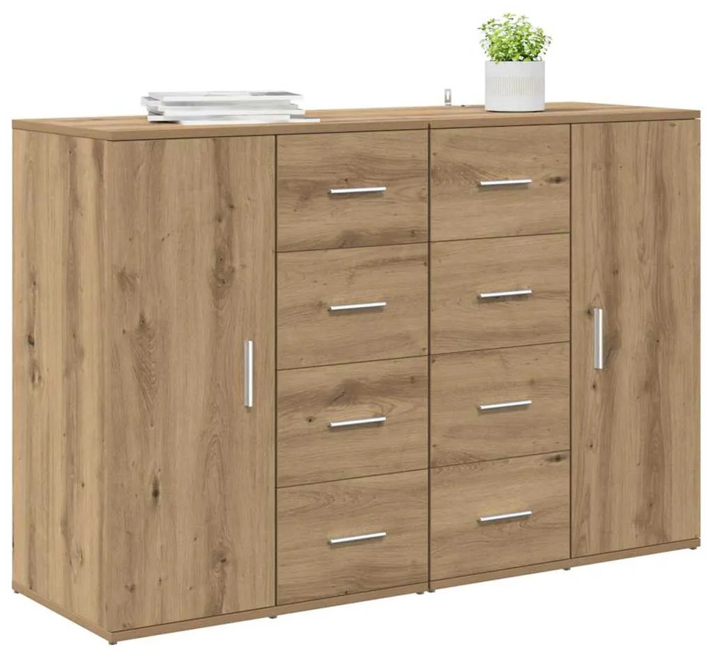 Oldalszekrények Corona 2 pcs Artisan tölgy 59 x 39 x 80 cm