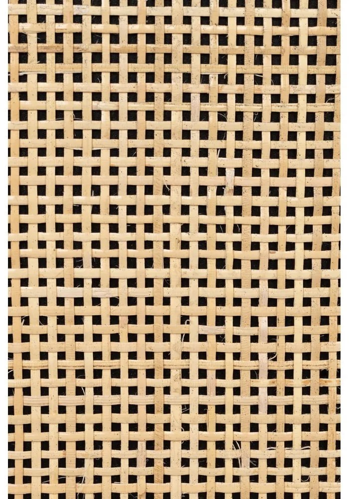 Fekete rattan magas komód 80x100 cm Guuji - White Label