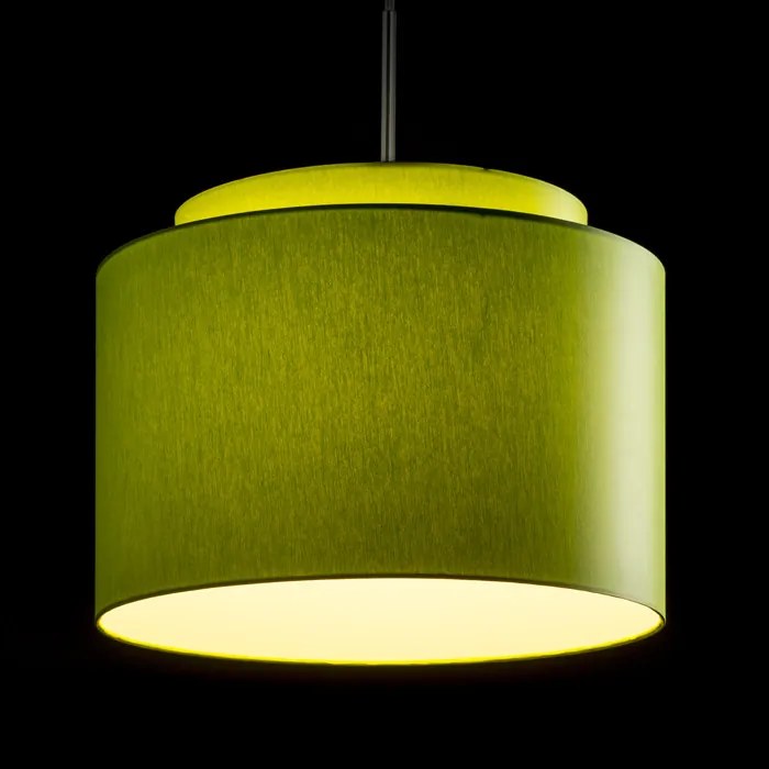 RENDL DOUBLE 40/30 lámpabúra Chintz lime/fehér PVC max. 23W