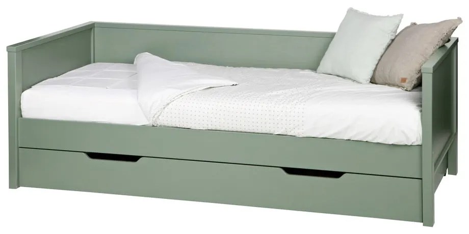 Zöld egyszemélyes ágy 90x200 cm Nikki – WOOOD