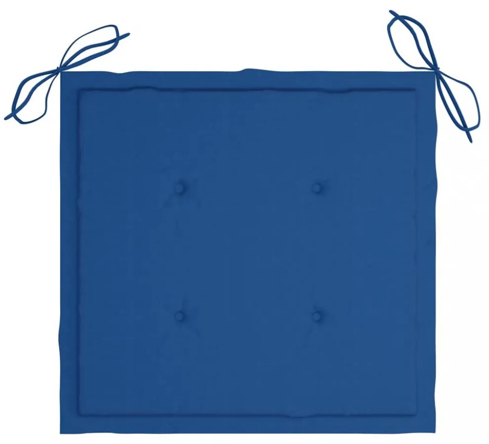 2 db királykék oxford szövet kerti székpárna 50x50x4 cm