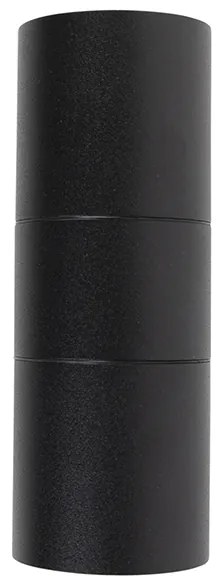 2 darabos kültéri fali lámpa szett fekete IP44 - Duo