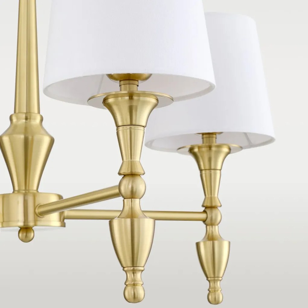 COSMOLIGHT P04159BR-WH AUSTIN Provence Csillár Sárgaréz E27 IP20