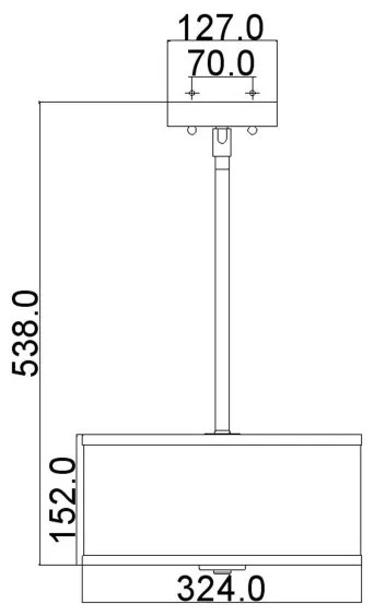 Feiss FE-PROSPECT-PARK-SF - Felületre szerelhető csillár  PROSPECT PARK 2xE27/60W/230V