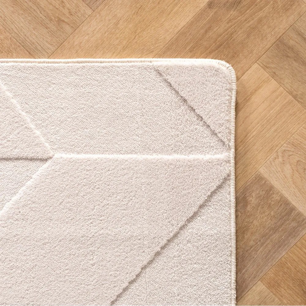 Krémszínű mosható futószőnyeg 80x250 cm Pompei 1613 – Ayyildiz Carpets