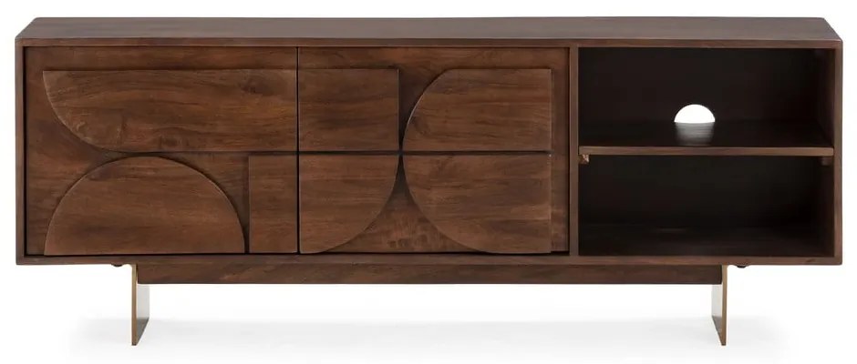 Barna mangófa TV-állvány 145x55x40 cm Trisha – MOME