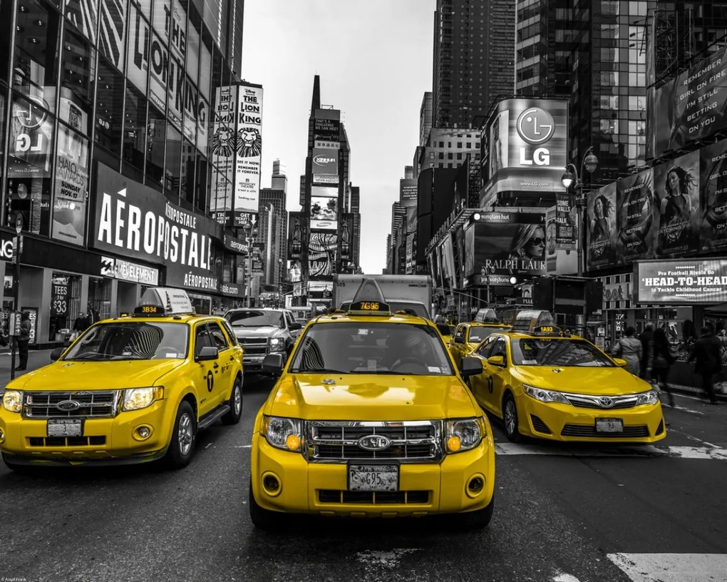 Poszter 50x40cm Taxi a Broadway-n, Assaf Frank