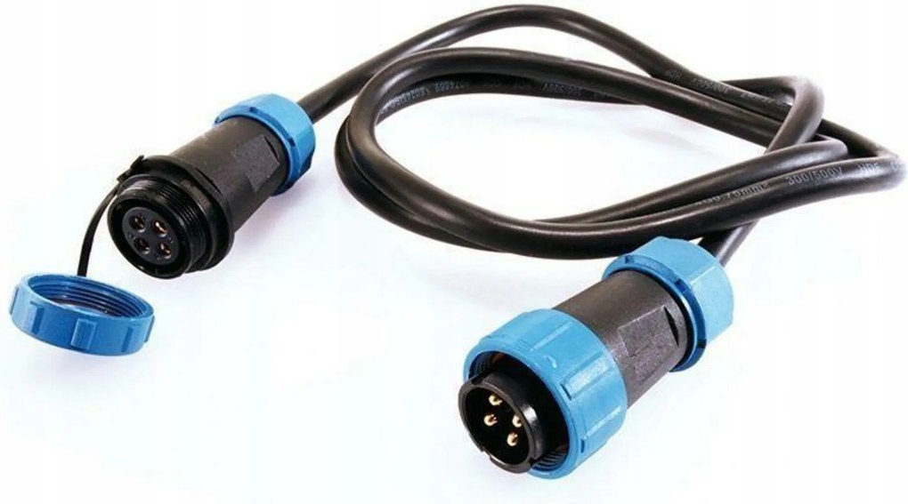 Light Impressions Deko-Light Weipu Hq 12/24/48V csatlakozókábel 4 pólusú kábel