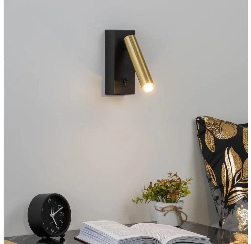 Brilagi - LED Fali spotlámpa MAYA 1xG9/7W/230V fekete/arany