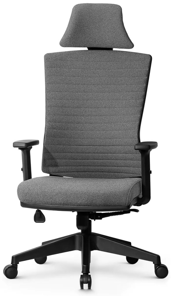 Ello ergonomikus szövet irodai forgószék deréktámasszal, fejtámasszal