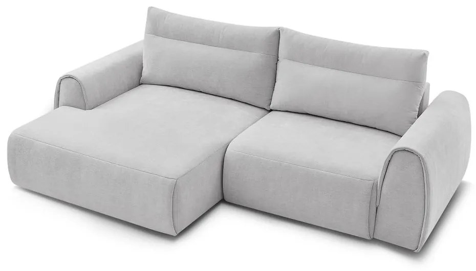Világosszürke sarokkanapé Aden – Bobochic Paris