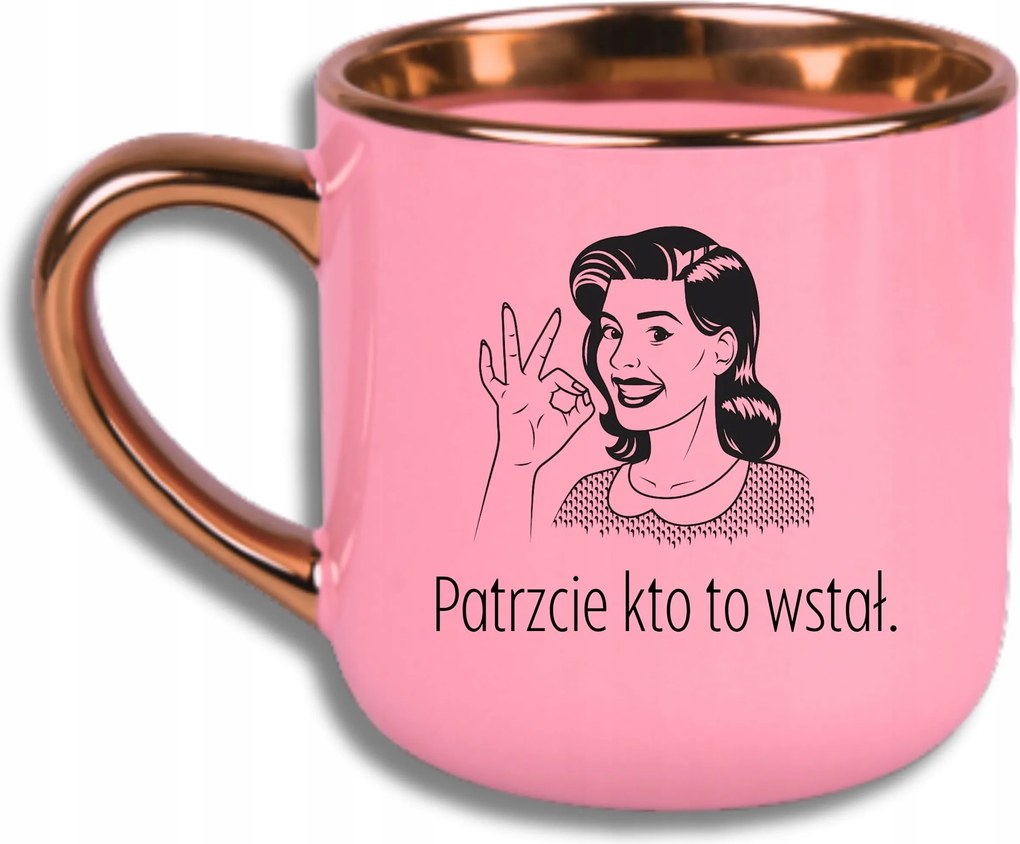 Bögre Rózsaszín Elegáns Nagy Nézd Ki Kelt Fel.