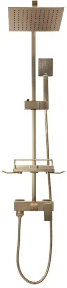 REA-P7050 - JACK csaptelepes zuhanyszett, szálcsiszolt arany