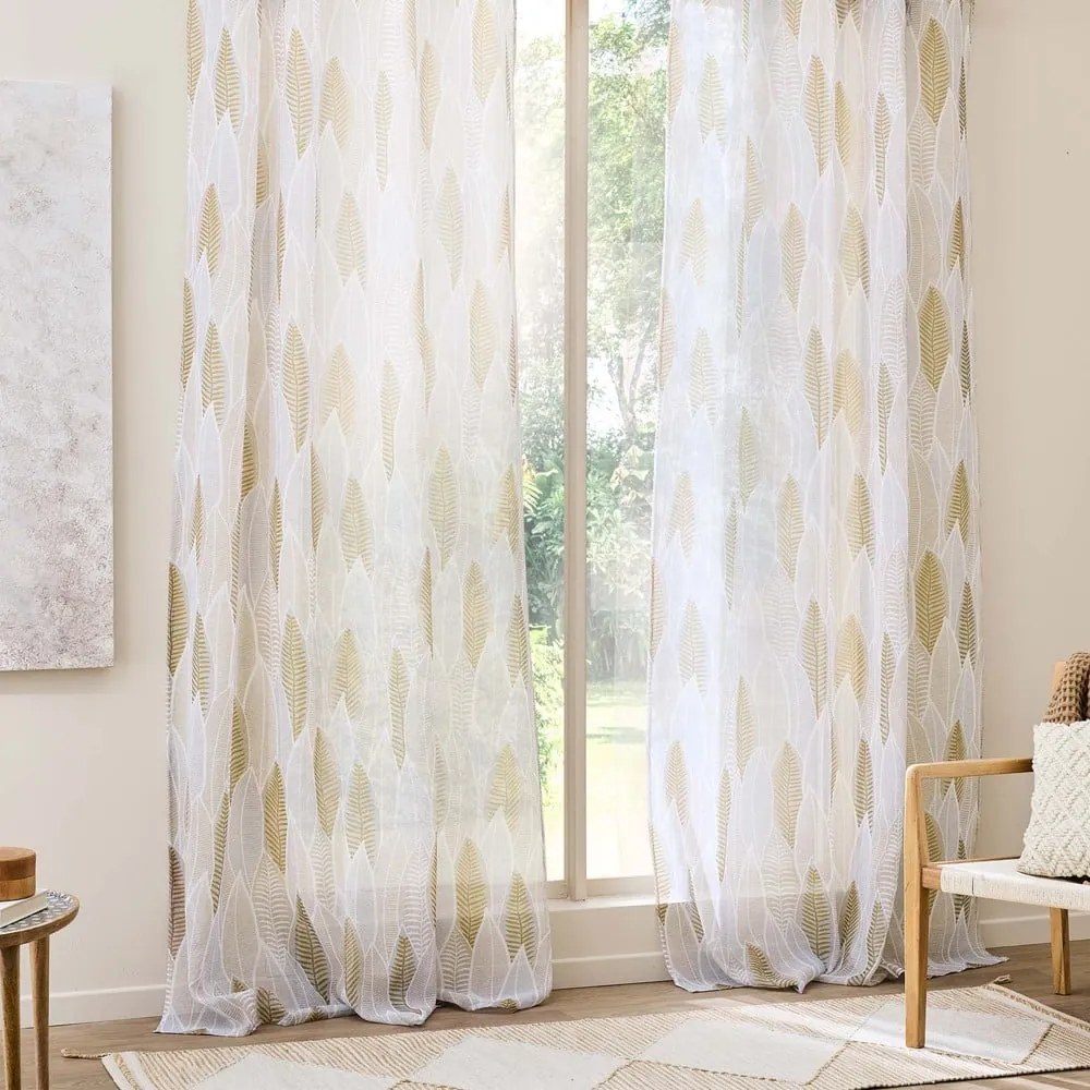 Bézs voile fényáteresztő függöny 140x240 cm Kim – douceur d'intérieur