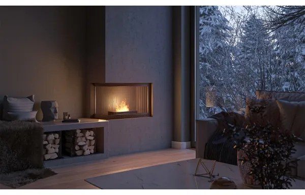 InFire - BIO kandalló 8x50 cm 3kW fekete