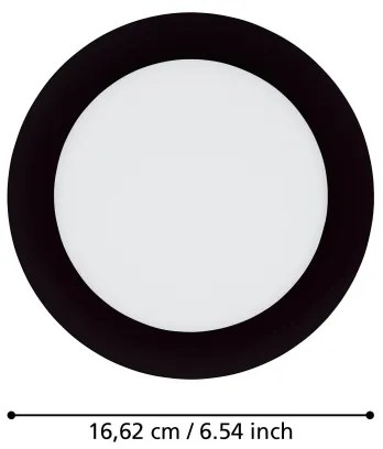 Eglo 31744 - LED fényerőszabályozható fürdőszobai lámpatest FUEVA-Z 10,5W/230V IP44 fekete