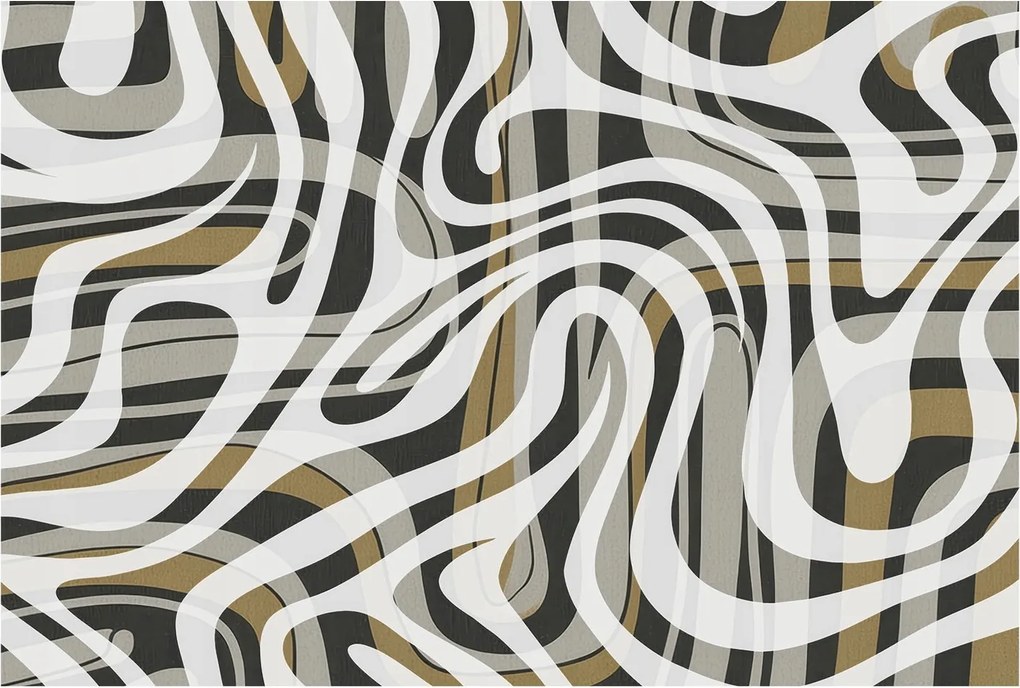 Design fotótapéta Flizelin falra Absztrakt vonalak 104x70 Ragasztó