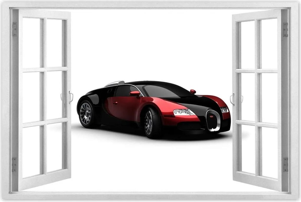 Poszter 90x60 Piros Bugatti Veyron