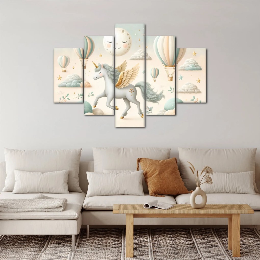 Kép - Boldog egyszarvú (150x105 cm)