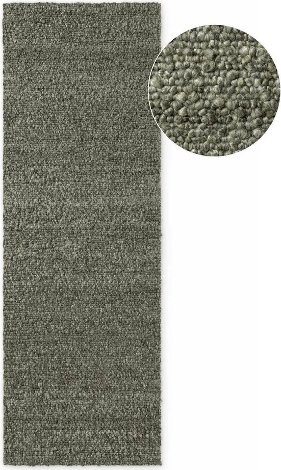 Zöld kézi szövésű buklé futószőnyeg 80x200 cm Notting Hill Portobello – Ted Baker