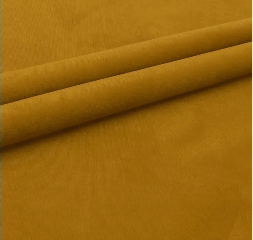Ágyazható U alakú kanapé SILVIANO 300x140 cm, mustár színű + 2 db díszpárna INGYEN