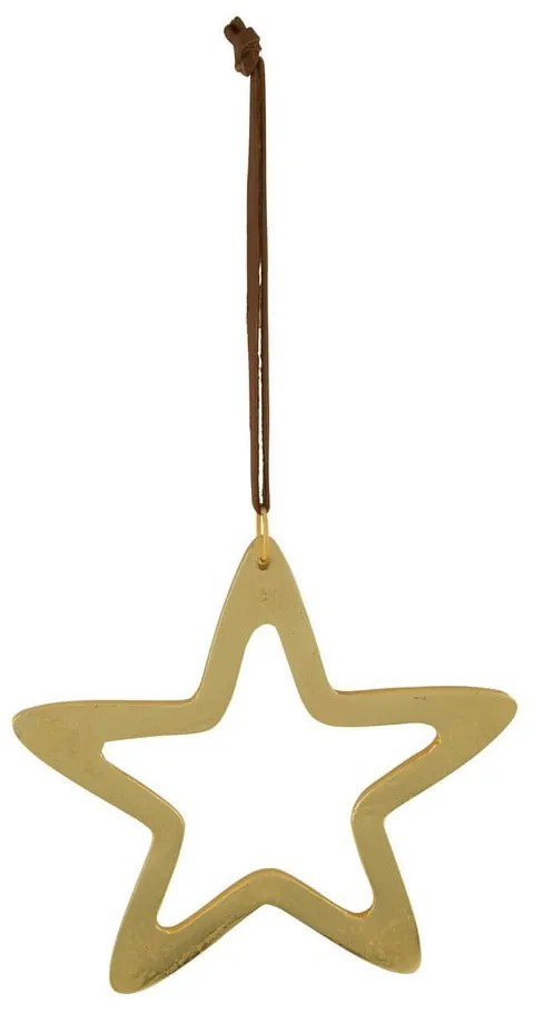Star aranyszínű karácsonyi függő dekoráció - Ego Dekor