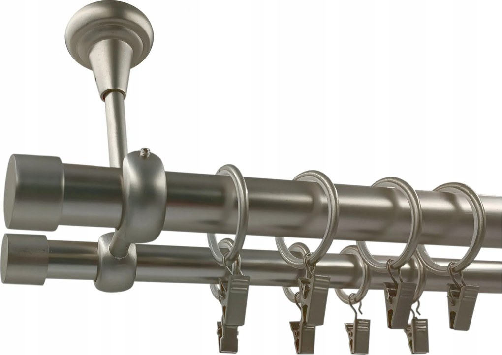 Mennyezeti Függönykarnis 25+19mm Szatén 280 Luna