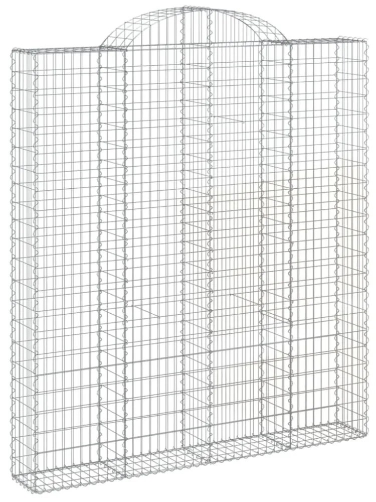3 db íves horganyzott vas gabion kosár 200x30x220/240 cm