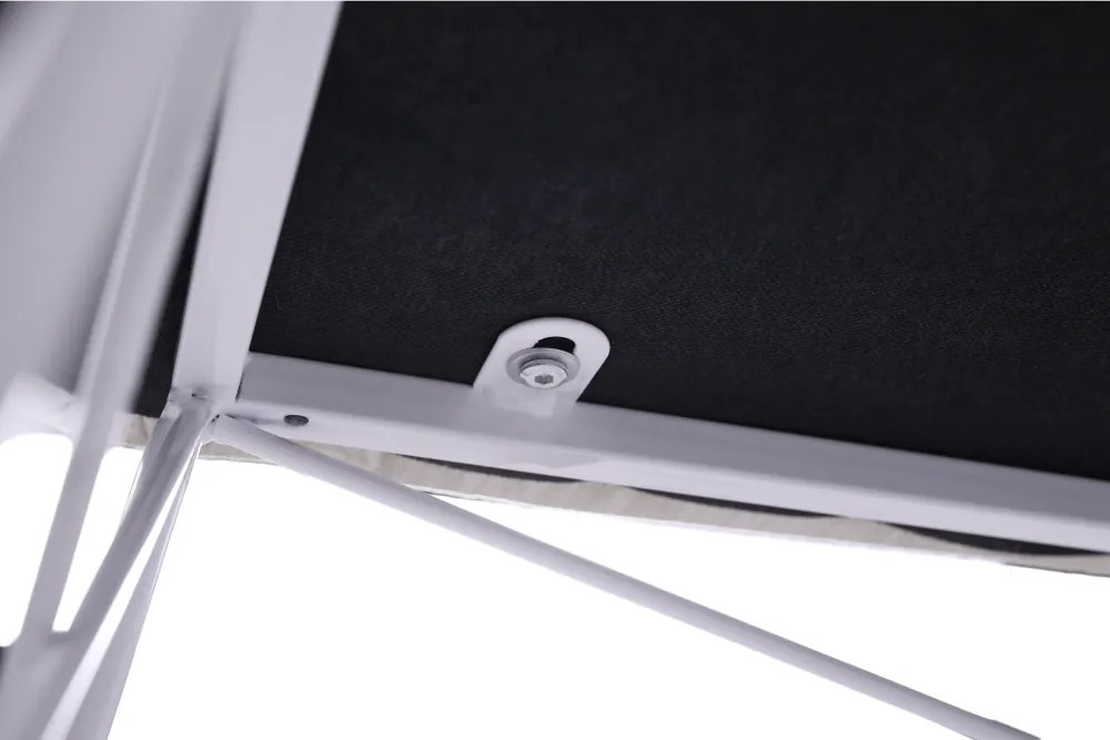 Dizájnos lóca, bézs szövet/fehér fém, RIVOLA