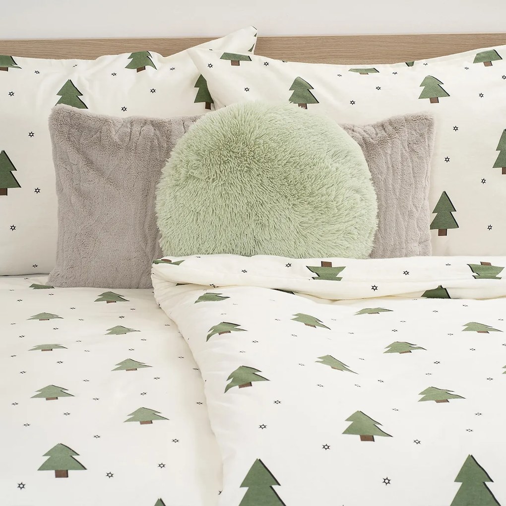 4Home Flanel ágynemű Little Trees, 160 x 200 cm,70 x 80 cm, 160 x 200 cm, 70 x 80 cm