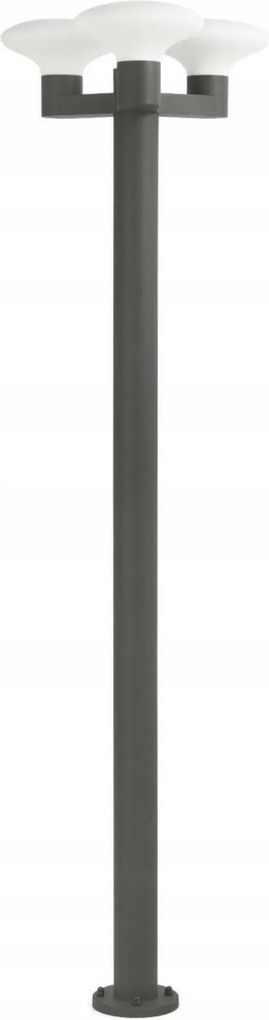 Faro Blubs kültéri oszloplámpa, 3xE27, sötétszürke, IP44, 214 cm