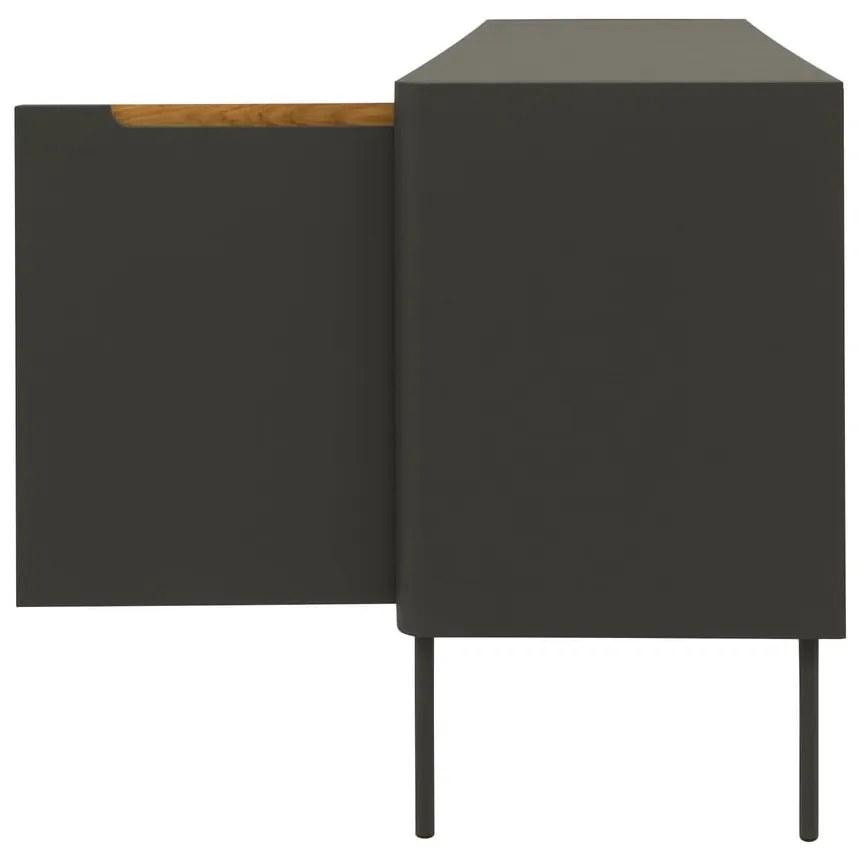 Switch fekete komód, 173 x 76 cm - Tenzo