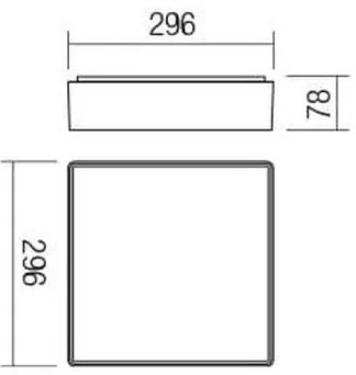 Redo 90158 - LED Kültéri mennyezeti lámpa MARINA LED/16W/230V IP65 antracit