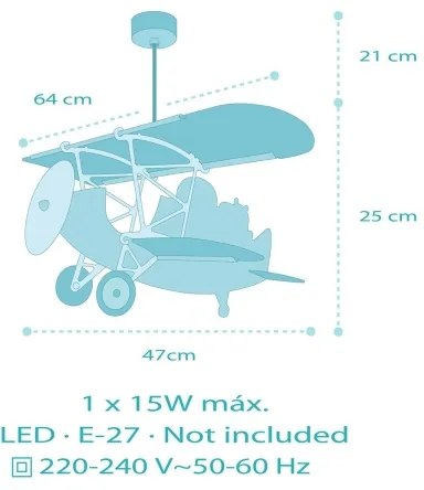 Dalber 54602 - LITTLE LION gyereklámpa 1xE27/15W/230V