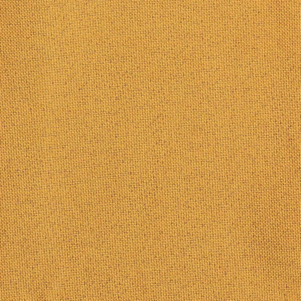2 db sárga vászonhatású sötétítőfüggöny fűzőkarikával 140x175cm
