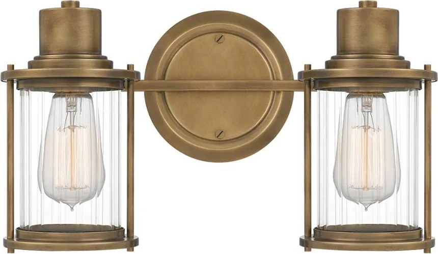 Quoizel Riggs QZ-RIGGS2-BATH-WS Fali lámpa 2x40W/E27 IP44