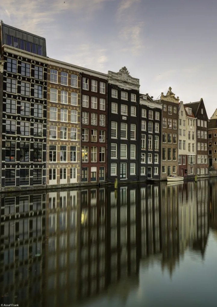 Poszter 21x29,7cm Csatorna Amszterdam városon keresztül 7, Assaf Frank