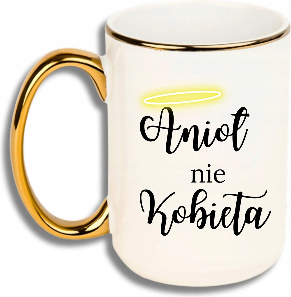 Bögre Nagy Fehér Arany Rant Vicces Ajándék Angyal Nem Nő