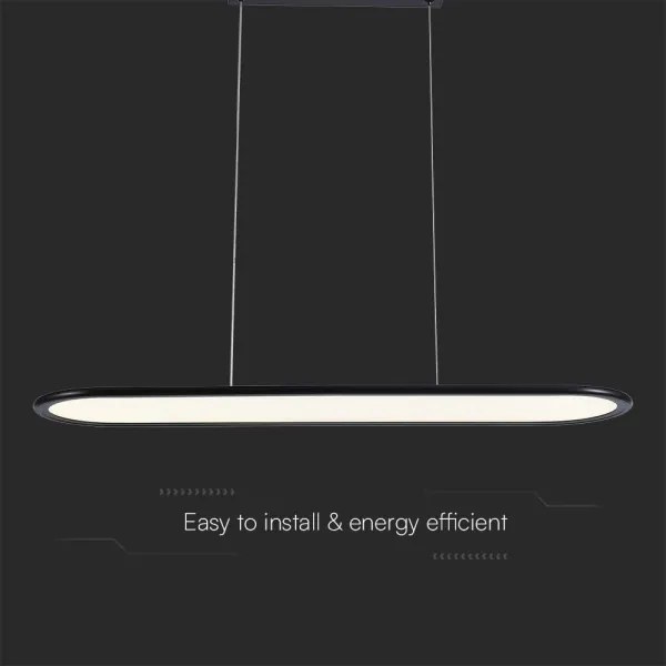 LED Csillár zsinóron LED/24W/230V 3000K fekete