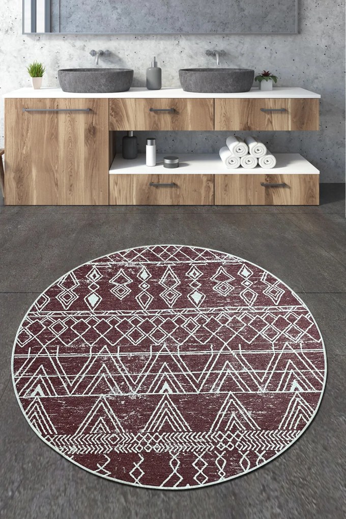Straordinario fürdőszobaszőnyeg, Ø120 cm – TR359CHL4919