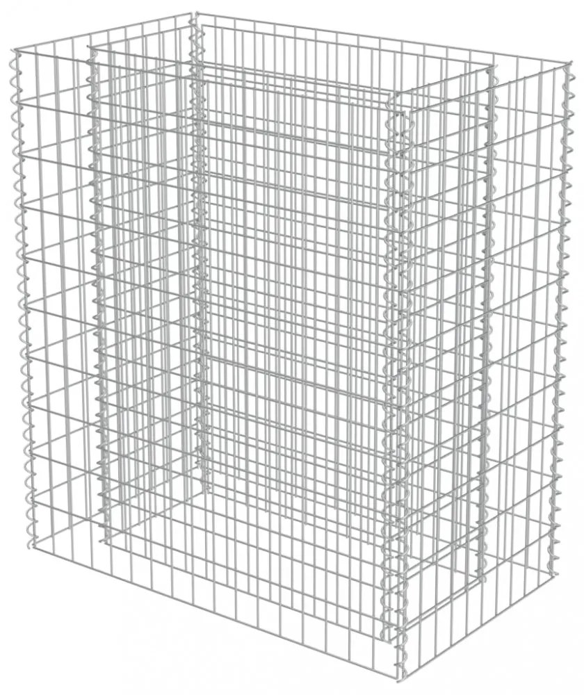 horganyzott acél gabion magaságyás 90 x 50 x 100 cm