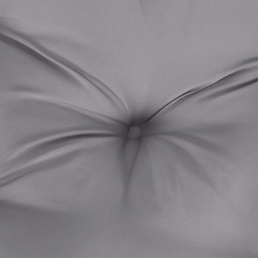 2 db szürke oxford szövet kerti padpárna 100 x 50 x 7 cm