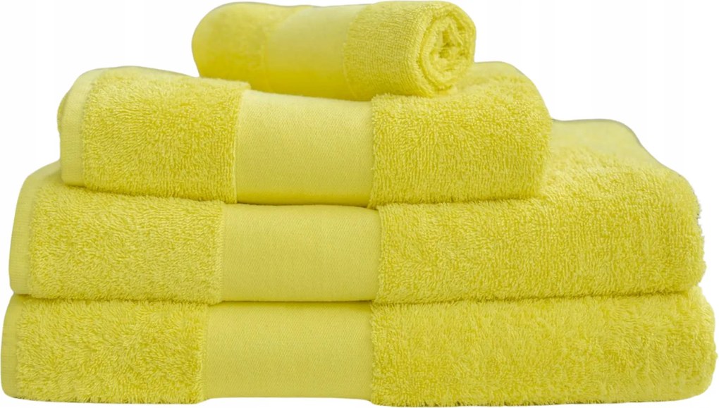 Frottír törölköző Pamut 450g 50 Szín 70x140 Yellow