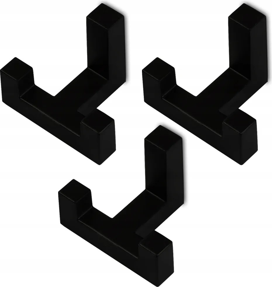 Akasztós fogas fém Furniled fekete