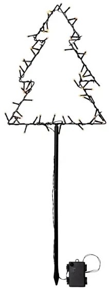 Eglo 411176 - LED kültéri karácsonyi dekoráció SPIKY LED/3xAA IP44 karácsonyfa